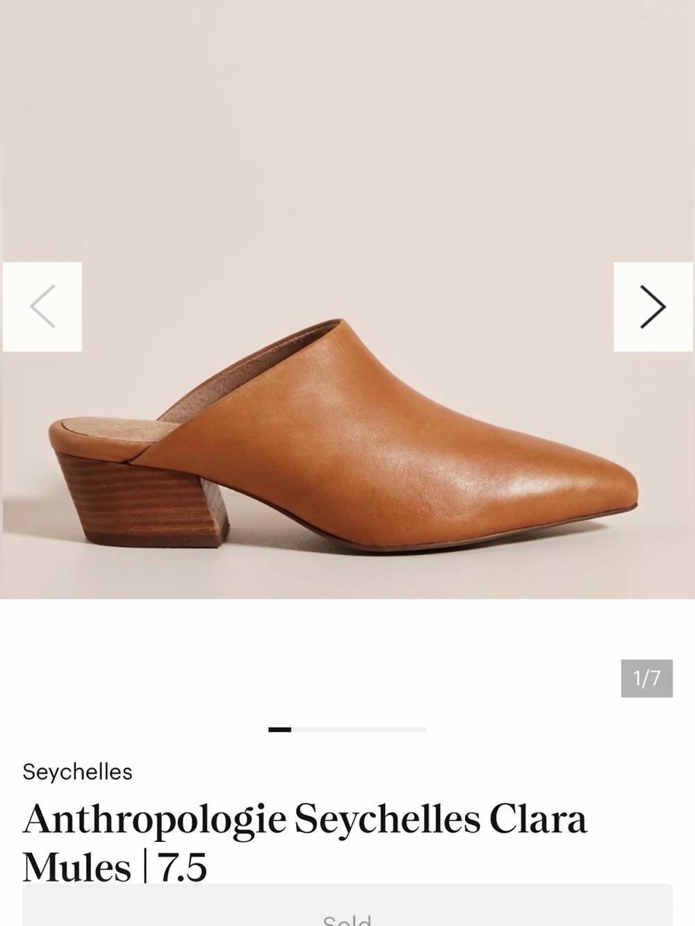 Anthropologie Seychelles Clara Mules | 7.5